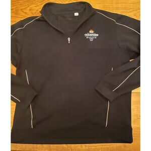 Villanova Wildcats Pullover Mens XL Blue NCAA Basketball 1/4 Zip 2016 Champs